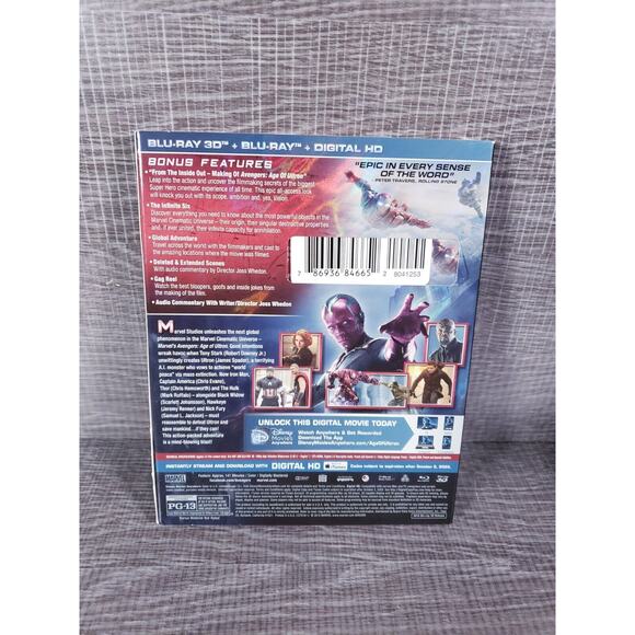 Avengers: Age of Ultron (Blu-ray Disc, 2015, Includes Digital Copy 3D) - Picture 2 of 2